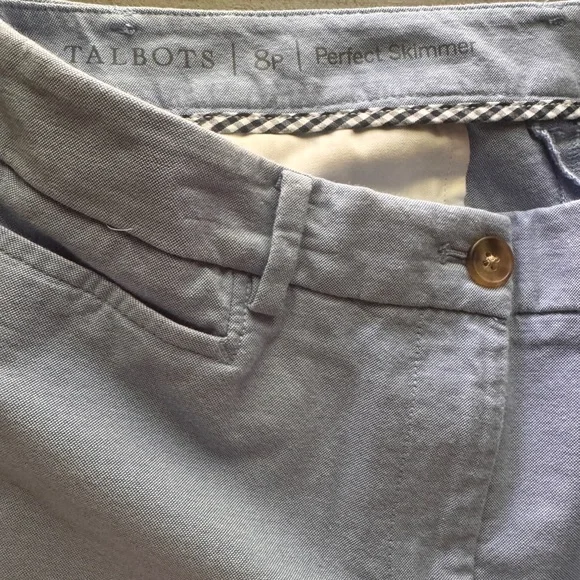 Talbots Blue Perfect Skimmer Pants - Picture 4 of 4